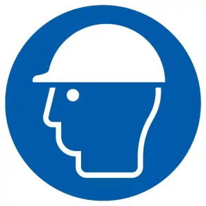 Panneau Casque de protection obligatoire
