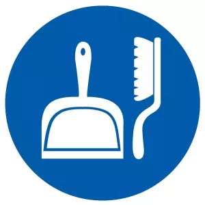 Panneau Obligation de ranger son poste de travail