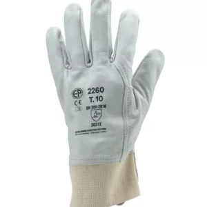 Gants manutention lourde cuir avec protège-artères