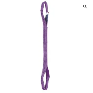 Sangle plate CMU 1 tonne boucles repliées renforcées EN 1492-1