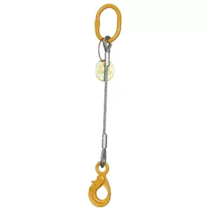 Elingue câble 1 brin avec crochet à verrouillage automatique