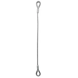 Élingue câble 1 brin – Boucles cossées manchonnées EN13414-1+A2