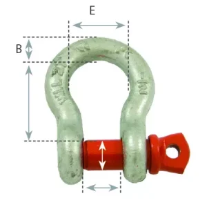 Manille lyre haute résistance axe vissé CMU 0,33 à 55 tonnes – EN 13889 – Corderie Weiss