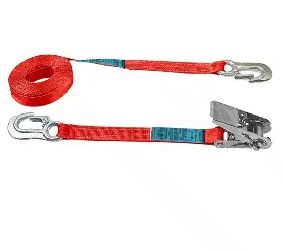 Sangle d’arrimage 25 mm à cliquet renforcé avec crochets à linguet 2 Sangle d’arrimage 25 mm à cliquet renforcé avec crochets à linguet – Image 2