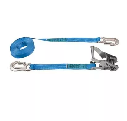Sangle d’arrimage 25 mm à cliquet renforcé avec crochets à linguet 1 Arrimage Sangle 25 mm, cliquet renforcé et crochets à linguet