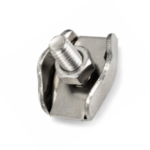 Serre-câble inox plat 1 boulon AISI 304