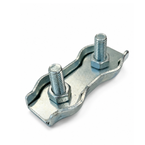 serre cable acier zingue 2 boulons