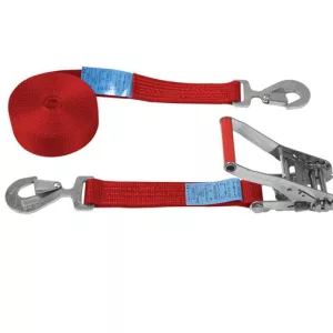 SSangle d’arrimage 50 mm 6T avec crochets plats à linguet – EN 12195-2