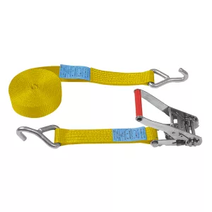 Sangle d’arrimage 50 mm 7,5T avec crochets doigt unique – EN 12195-2