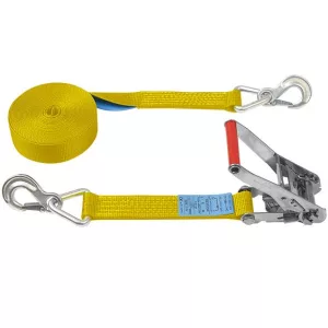 Sangle d’arrimage 50 mm 6T, crochets à linguet de sécurité – EN 12195-2