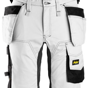 Short SNICKERS - 6141 AllroundWork - Short en Stretch - coupe ajustée - 44(FR36), Blanc