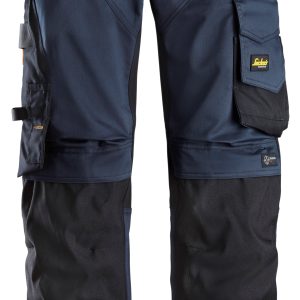 Pantalon SNICKERS - 6251 Allround work coupe large - 100(FR42 jambes courtes), Bleu Marine