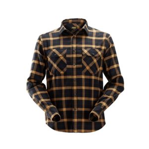 Chemise à carreaux à manches longues en flanelle