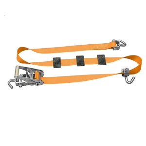 Sangle d’arrimage auto 50 mm avec 3 crochets pivotants et patins coulissants