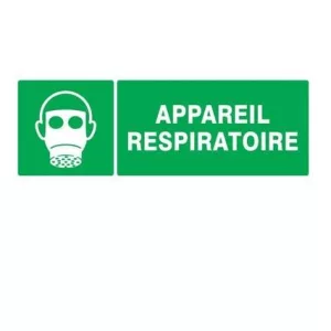 Panneau rectangulaire "appareil respiratoire"