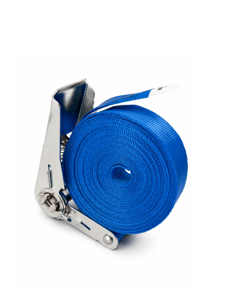 Sangle d’arrimage 25 mm type ceinture à cliquet 7 Sangle d’arrimage 25 mm type ceinture avec tendeur à cliquet bleu