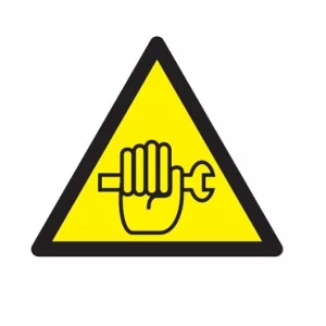 Panneau triangulaire "danger travaux de maintenance en cours"