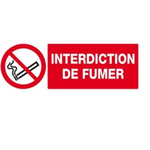 Panneau "interdiction de fumer"