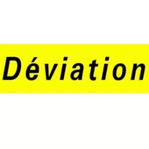 Panneau économique "déviation"