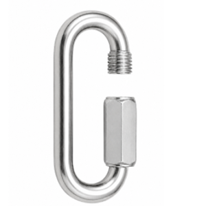 Maillon rapide inox à visser avec marquage