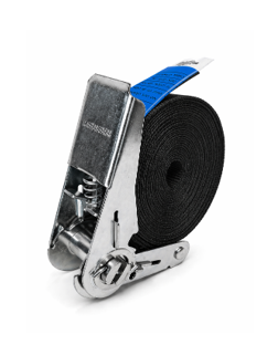 Sangle d’arrimage 25 mm type ceinture à cliquet 6 Sangle d’arrimage 25 mm type ceinture avec tendeur à cliquet noir