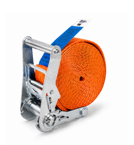 Sangle d’arrimage 35 mm à cliquet, 1 partie type ceinture orange