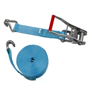 Sangle d’arrimage 50 mm 6 tonnes à crochets doigts Sangle d’arrimage 50 mm 6 tonnes – Crochets doigts rapprochés – EN 12195-2