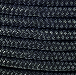Drisse noire polyester pré-étirée faible allongement 3 Drisse noire polyester pré-étirée faible allongement – Image 3