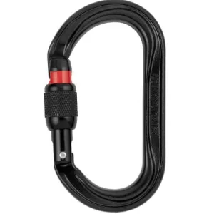 Mousqueton OXAN SCREW-LOCK noir acier EN 362