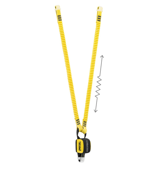 Longe double PETZL ABSORBICA-Y avec absorbeur 1 longe double avec absorbeur ABSORBICA-Y