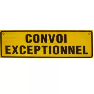 Panneau CONVOI EXCEPTIONNEL Classe B – Aluminium 1200×400