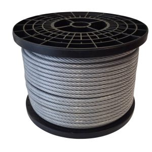 Câble acier gainé transparent (7x7 ou 7x19 selon diamètre)
