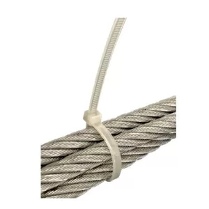 Collier de serrage plastique type rislan , 4,8mm x 300mm (sachet de 100 pièces)