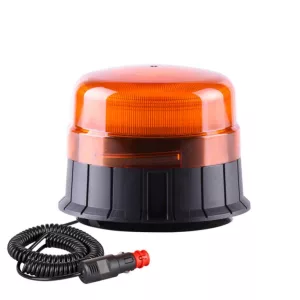 Gyrophare LED orange, magnétique, cordon d'alimentation 4 mètres