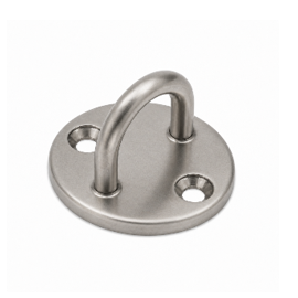 Pontet inox sur platine ronde AISI 316