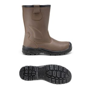 Botte fourrée cuir marron S3 SRC CI 0% METAL